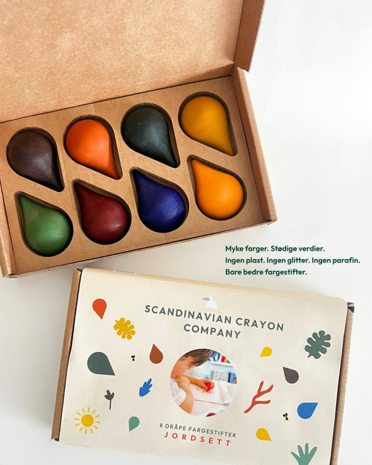 Jordsett 8 Dråpe Fargestifter