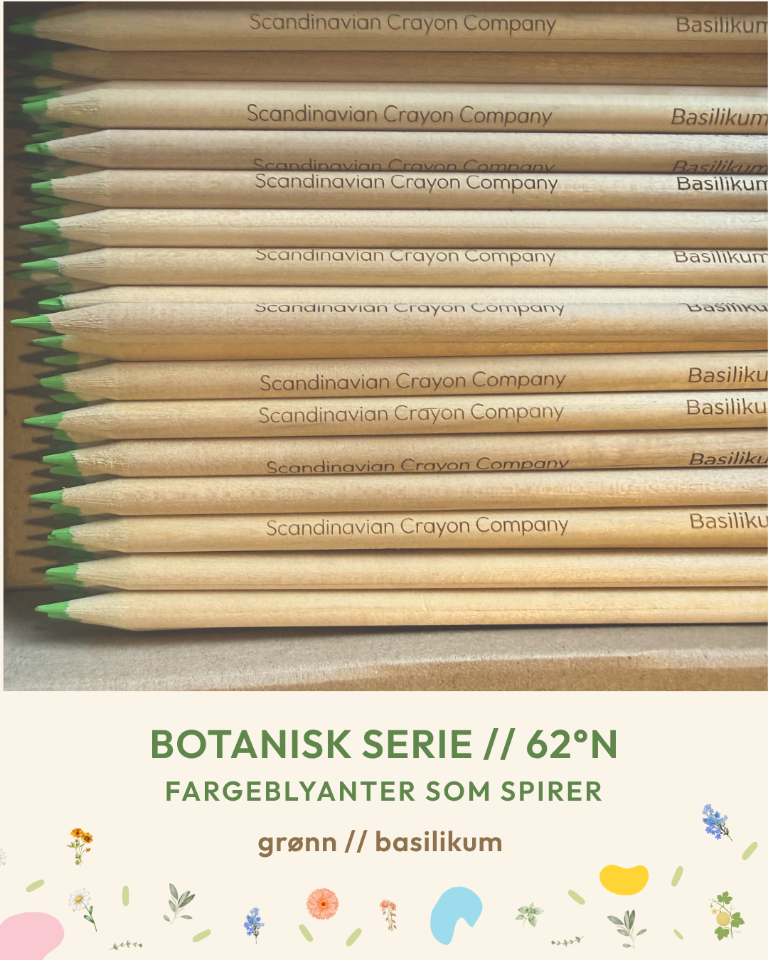 Plantbare Fargeblyanter - Botanisk Serie