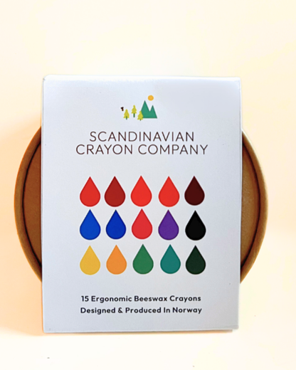 Dråpe 15 Beeswax Crayons