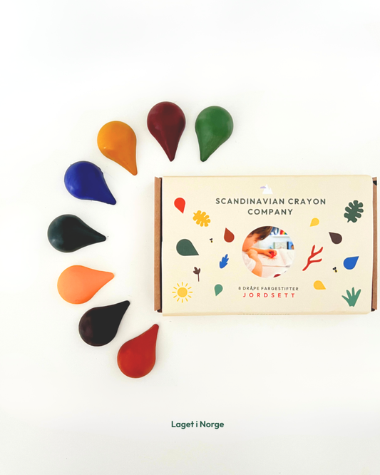 Jordsett 8 Dråpe Fargestifter