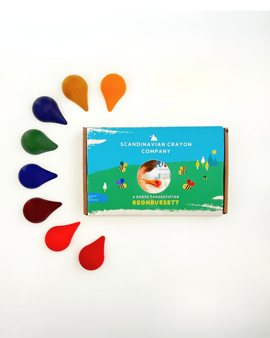 Regnbuesett - 8 Dråpe Fargestifter
